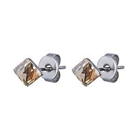 Пусеты Fiore Luna Crystal Champagne, SWE0127/1 CH S